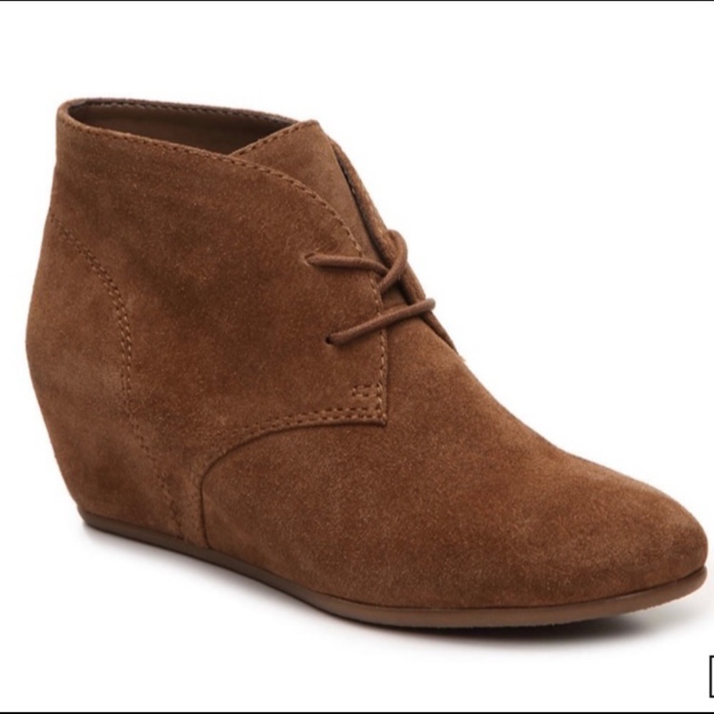 Nine West Suede Wedge Booties